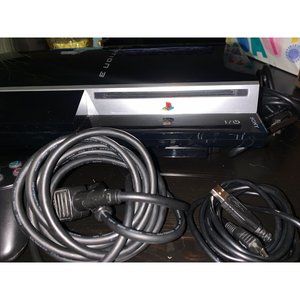 Sony Playstation 3 PS3 Console 80GB CECHL01 Complete Lot Controller + Remote